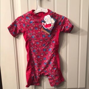 Bonverano Red and Blue Kids Swim suit size 12-18 months NWT